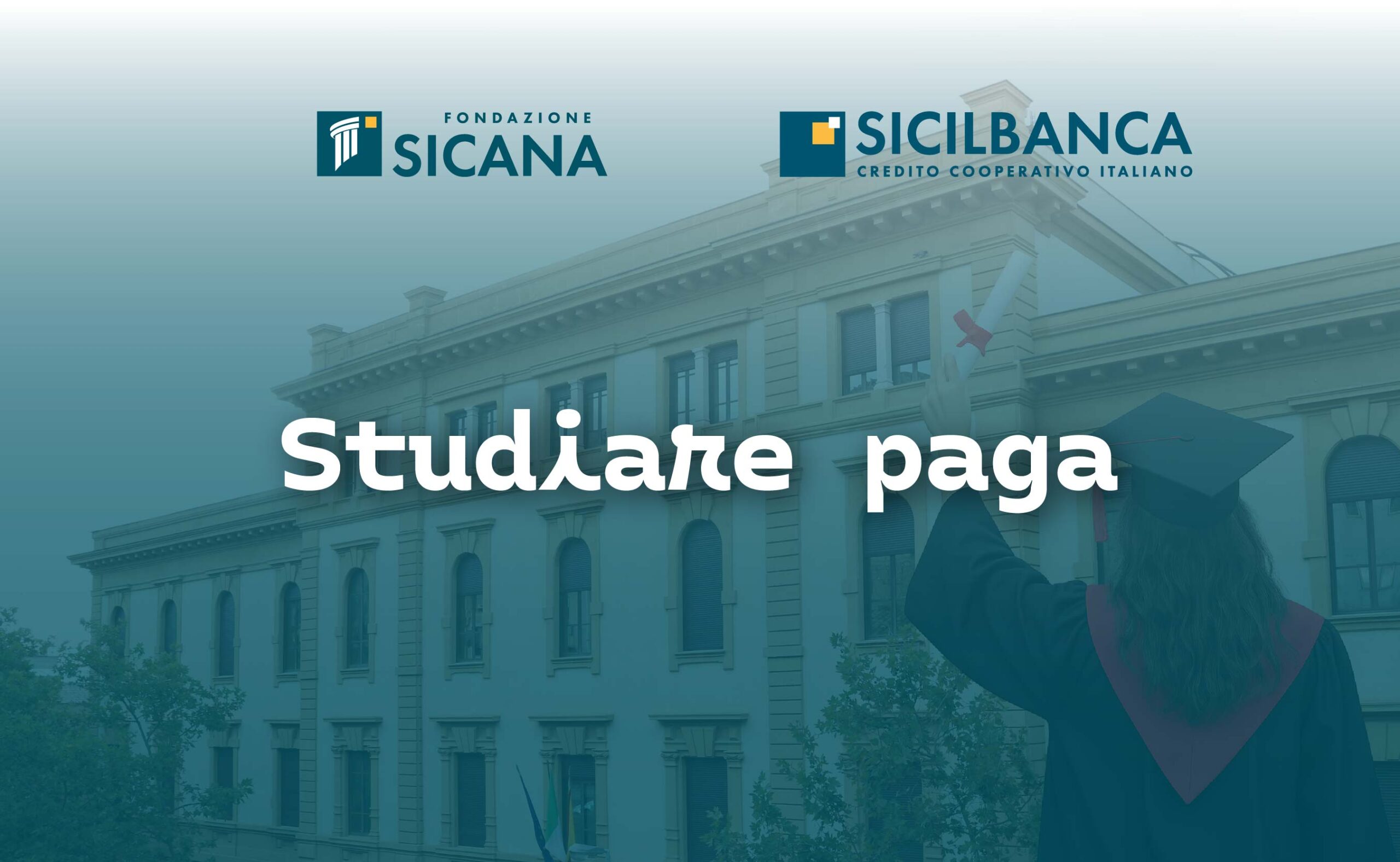 cover iniziativa Studiare Paga rivolta alle figlie e ai figli dei soci, delle socie e del personale della Banca.